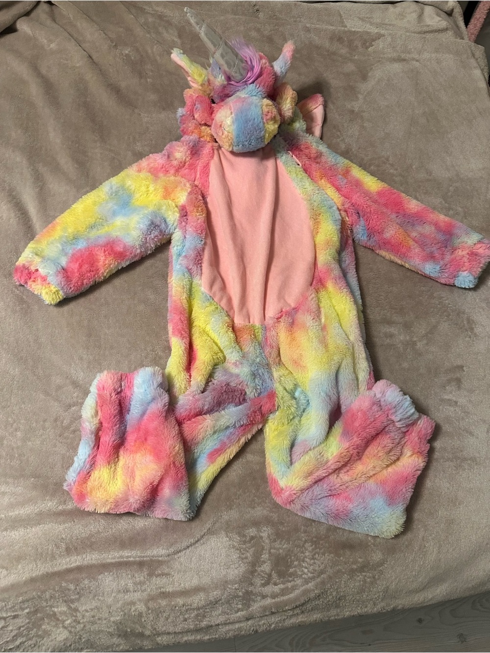 2T-3T Target Kids Unicorn Plush Costume - Pink, Yellow, Blue